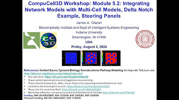 CC3D WS 5.2: Integrating Networks with CC3D [James Glazier] August 2, 2024