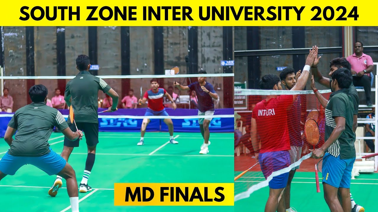 FINALS | SRM IST (TN) vs SRM UNIVERSITY (AP) | SOUTH ZONE INTER UNIVERSITY BADMINTON TOURNAMENT 2024