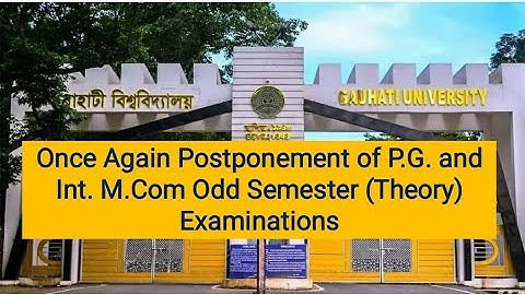 Once Again PG & Integrated M.Com Odd Semester Exam Postponed | 2022 @atourchannel9322