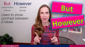 How do you use the word therefore and however in a sentence?