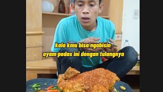 mukbang ayam dengan tulangnya #tiktokviral