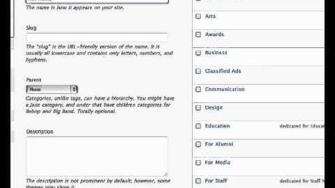 WordPress Tutorial - How to add category