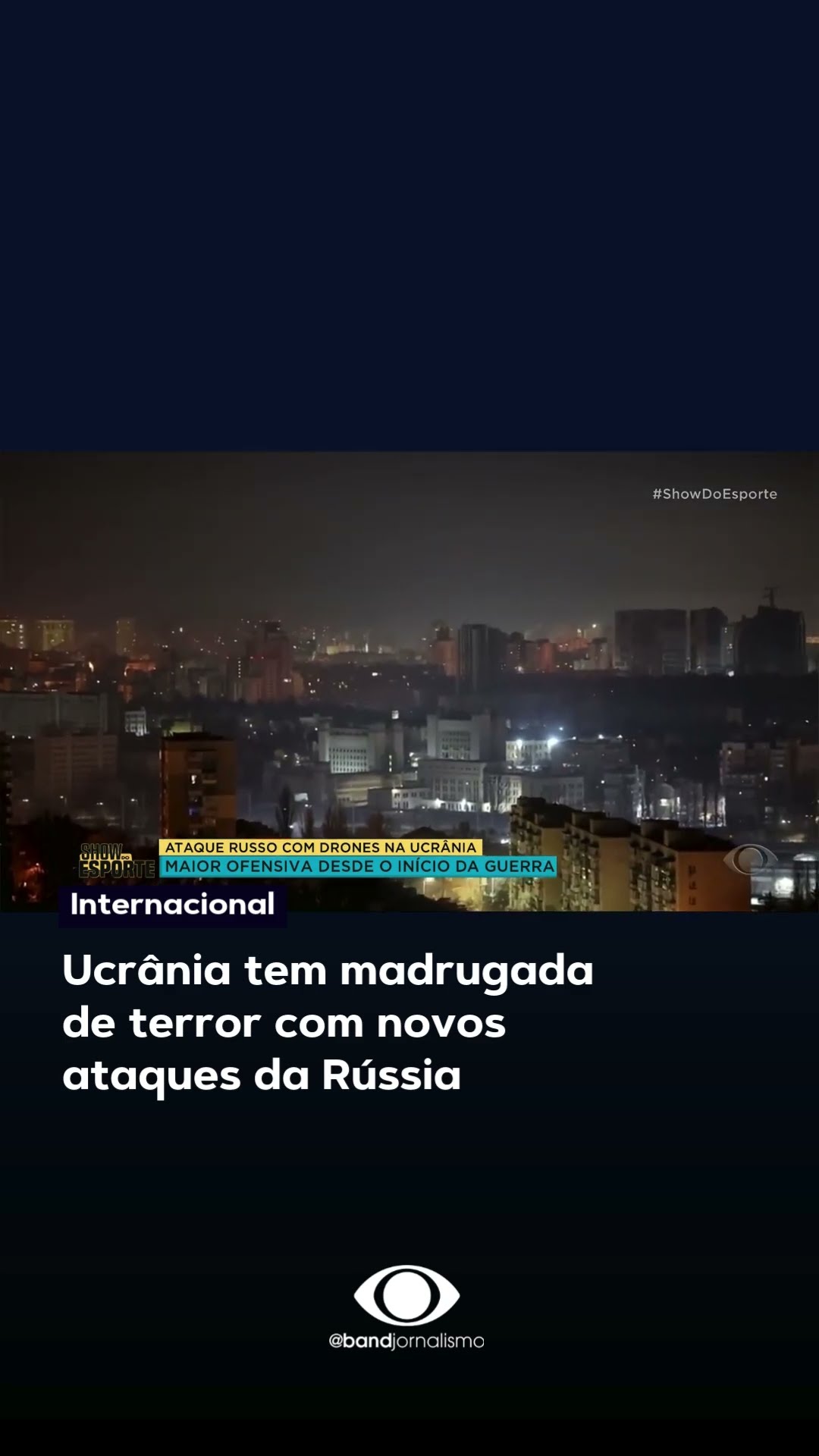 Ucrânia tem madrugada de terror com novos ataques da Rússia