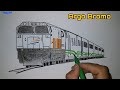 Menggambar kereta api Argo bromo | drawing and coloring the train