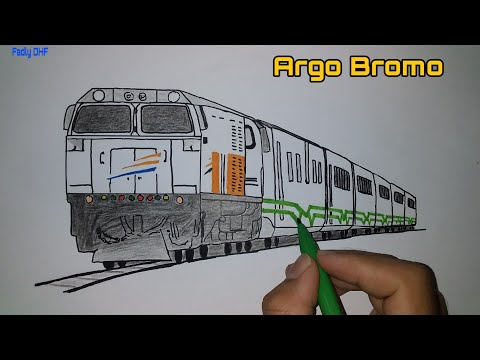 Video: Bagaimana Cara Melukis Kereta Api, Lokomotif Wap Menggunakan Pensil Langkah Demi Langkah?