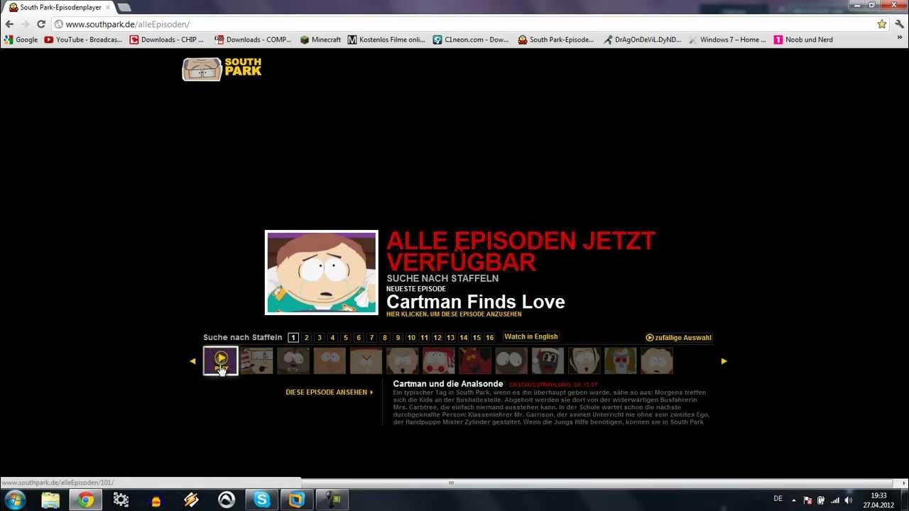 Alle South Park Folgen Online gucken (Kostenlos und Legal) YouTube