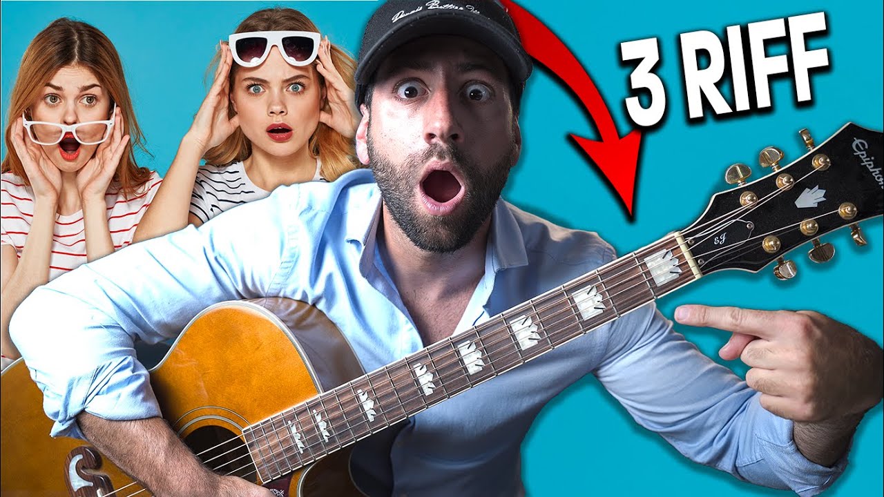 Non sai suonare? Suona 3 RIFF su una Corda alla chitarra! YouTube