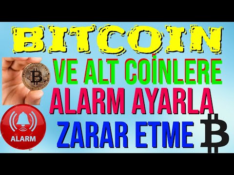 Bitcoin Ve Alt Coinlere Alarm Kurma