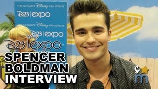 Famous Spencer Boldman Talks ZAPPED w/ Zendaya, Australia & LAB RATS Season 3 - 2013 D23 Expo Profile