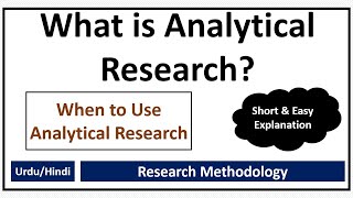 What is Analytical Research?