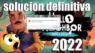 Solucion DEFINITIVA Error 0xc000007b en Hello Neighbor  2022 en solo un WINRAR