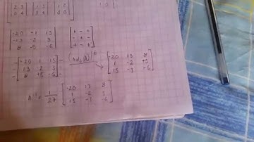 Matriz inversa - método de las adjuntas