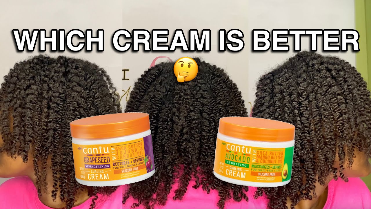 cantu-avocado-curling-cream-vs-cantu-grapeseed-curling-cream-youtube