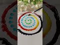 Colour drops mixing Rangoli 🌼 | #funny #colors #drawing #colors