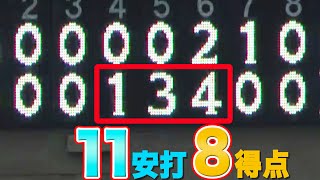 【猛攻】ライオンズ 3イニングで11安打8得点【獅子おどし打線】