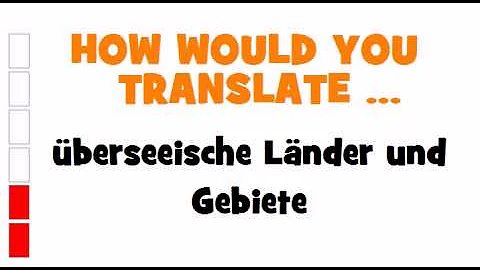 Was sind überseeische Länder?