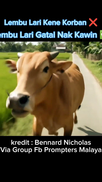 Lembu Miang Pun Ada 😂 #lembu #lawak #aivideo #shorts