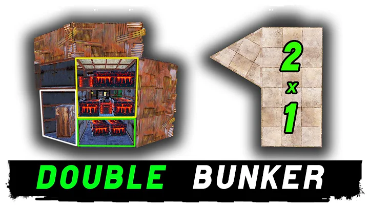 SOLO BASE DESIGN DOUBLE BUNKER + HIDDEN LOOT ROOM  RUST