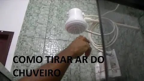 Porque entra ar no cano do chuveiro?