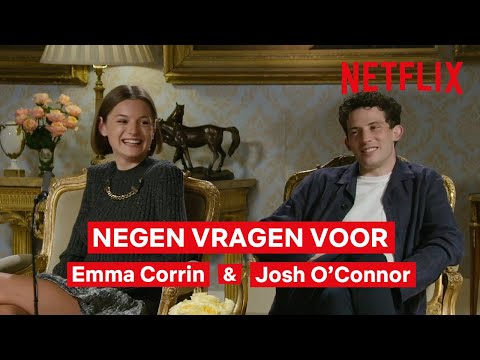 Netflix IX met Josh O'Connor & Emma Corrin | The Crown