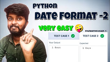 Date Format -2 | My Python practice | Foundation exam - 1 | by shiva prasad m  #pythonforbeginners