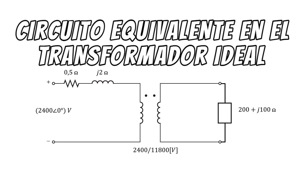 Circuito equivalente impedancia reflejada en el transformador ideal YouTube