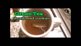 Shortbread Cookies green tea