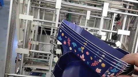 PE coated burger box carton erecting making machine Hot glue gun sealing