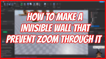 How to Make a Invisible Wall That Prevent You Zooming Through it | Roblox | Roblox Studio Tutorial