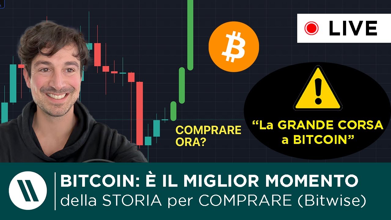 BITCOIN: QUESTO è IL MOMENTO MIGLIORE DELLA STORIA PER COMPRARE: La  DICHIARAZIONE SHOCK di BITWISE
