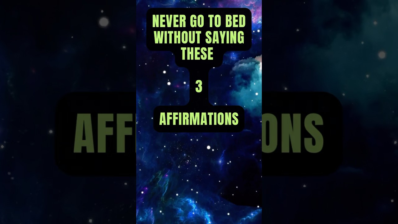 Tonton 3 Healing Affirmations to Say Every Night Before Bed | Restore Mind, Body & Soul #affirmations di YouTube Tonton 3 Healing Affirmations to Say Every Night Before Bed | Restore Mind, Body & Soul #affirmations di YouTube