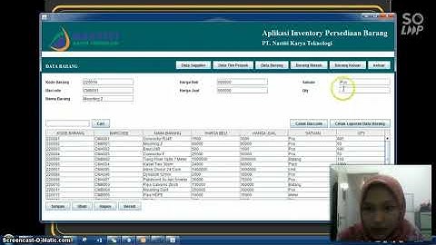 Demo Aplikasi Inventory Persedian Barang PT Nastiti Karya Teknologi Berbasis Java -