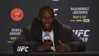 UFC 259: Israel Adesanya Post-fight Press Conference