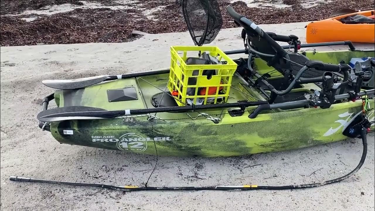 Ocean Guardian Freedom 7 shark deterrent attached to Kayak YouTube