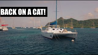 Back On A CATAMARAN! | Catamaran Sailing In The Caribbean [Sailing Kittiwake Ep. 122]