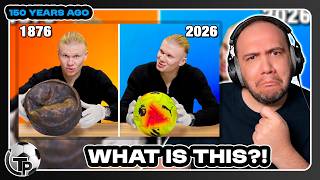 Pro Footballer Reacts to 150-year-old Football Equipment 🇳🇴 @erling Haaland | Teacher Paul Sports