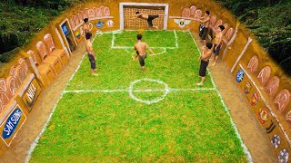 Build Underground Soccer Field In The Jungle With Brands And Football Team World Famous image