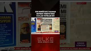 Ege Denizinde Yaşanan Deprem Türkiyedeki Fayları Tetikler Mi?
