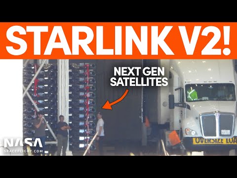 Starlink V2 Satellites Spotted | SpaceX Boca Chica