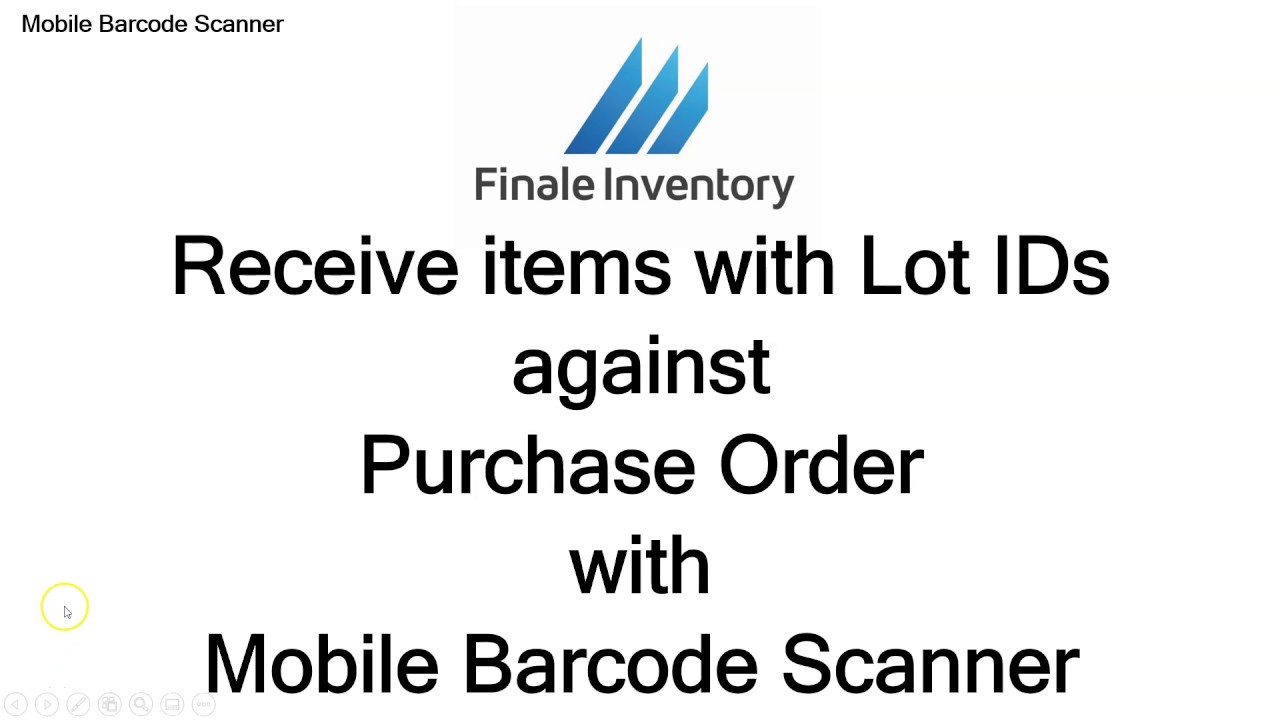 Scan Lot Mark Receive items with Lot IDs with the mobile scanner - YouTube