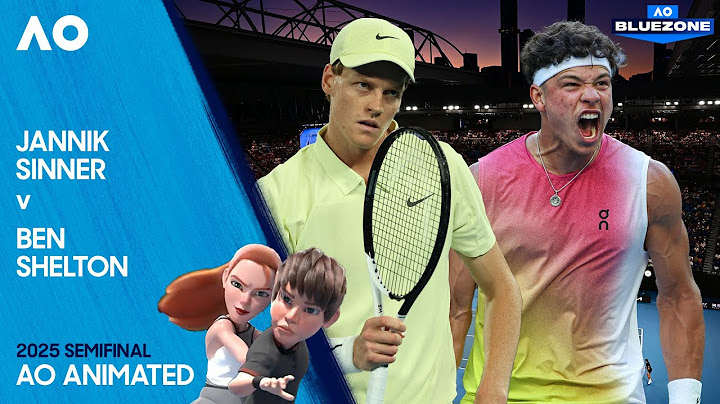 LIVE | Jannik Sinner v Ben Shelton | AO Animated on Bluezone | Australian Open 2025 Semifinal