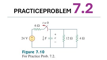 Practice Problem 7.2 Fundamental of Electric Circuits (Sadiku) 5th Ed - RC Circuit Analysis