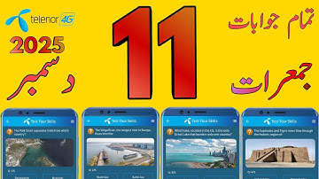 11 December 2025 Questions and Answers | My Telenor Today Questions | Telenor Questions Today