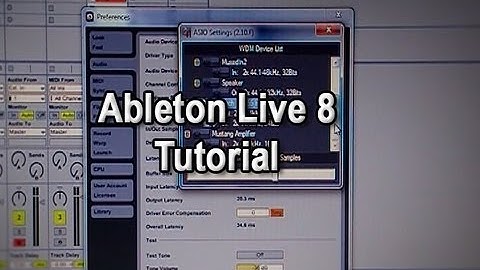 Ableton Live 8 Beginner Basics Tutorial