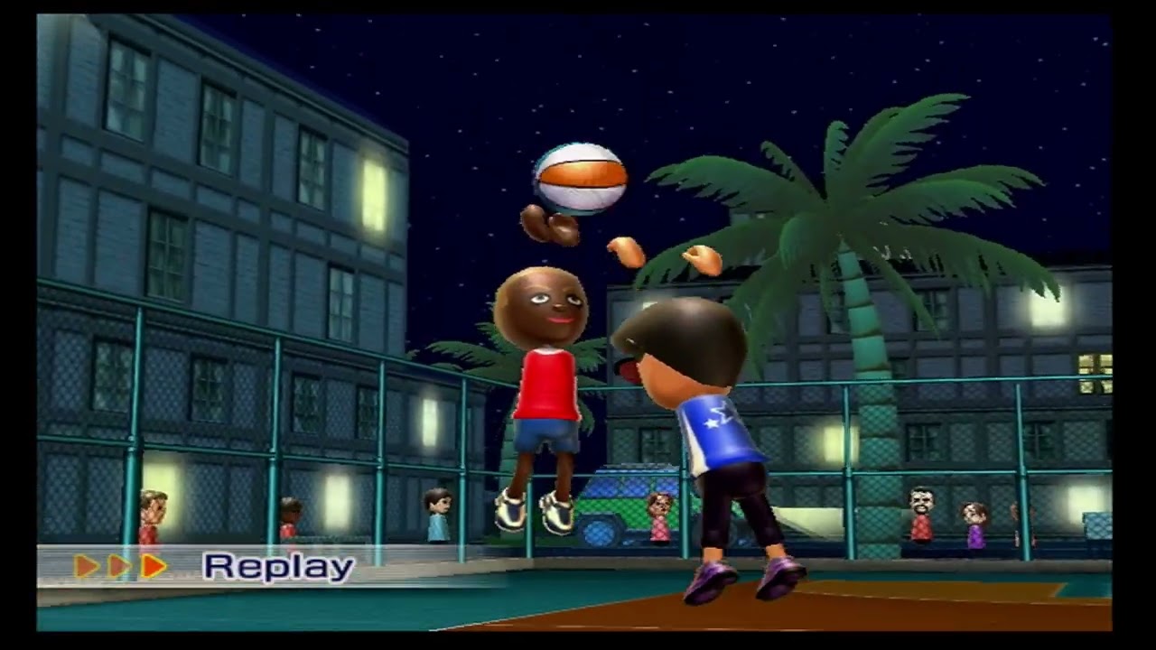 Wii Sports Resort Basketball Samu Vs. Emma (2500)