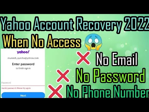 yahoo Mail Old Account Recovery New Trick 2022 | Recover Your Yahoo Account Without Any Verification