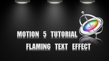 Apple Motion Tutorial | Text on Fire