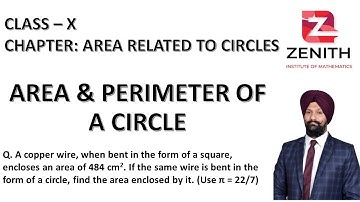 A copper wire, when bent in the form of a square, encloses an area of 484 cm2. If the same wire.....