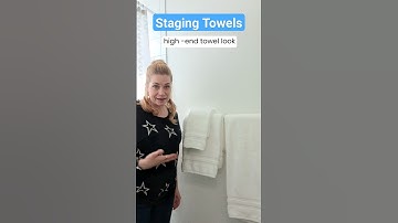 EASY Fancy Fold for your Towels! #staging #denverrealtor #sellingahome #diystaging