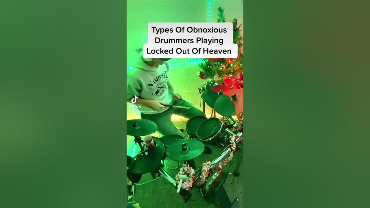 Types Of Obnoxious Drummers Playing Locked Out Of Heaven! #drums #drummer #lockedoutofheaven #drum